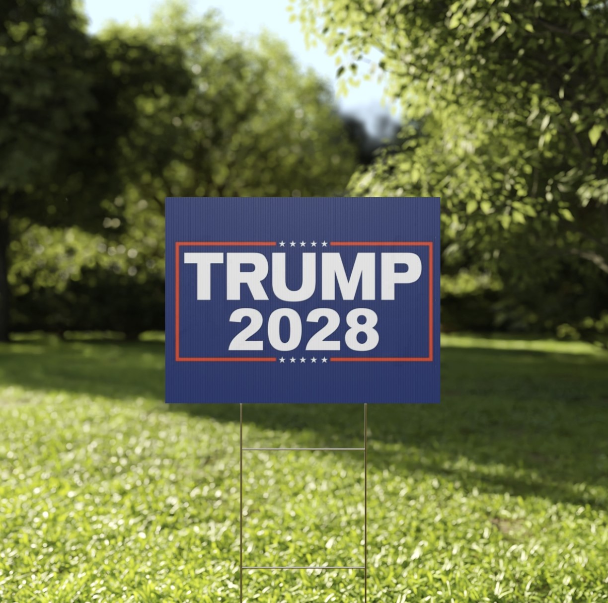 Re-Elect Trump 2028 Yard Sign