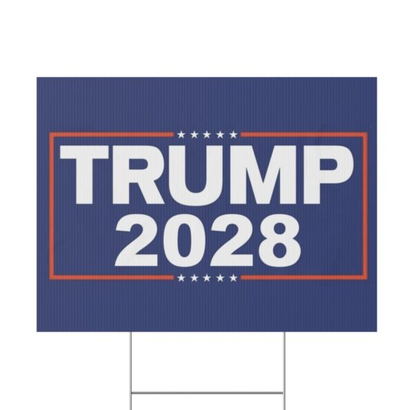 Re-Elect Trump 2028 Yard Sign