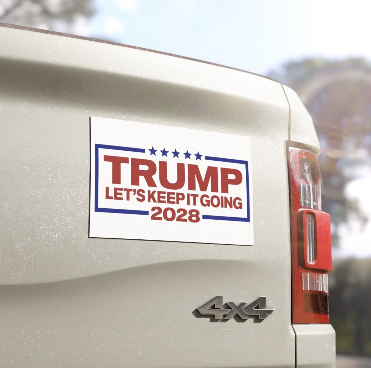 Trump 2028 Let’s Keep It Going Car Magnet