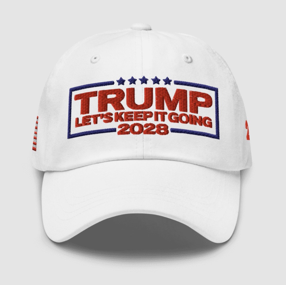 Trump 2028 Let’s Keep It Going Hat
