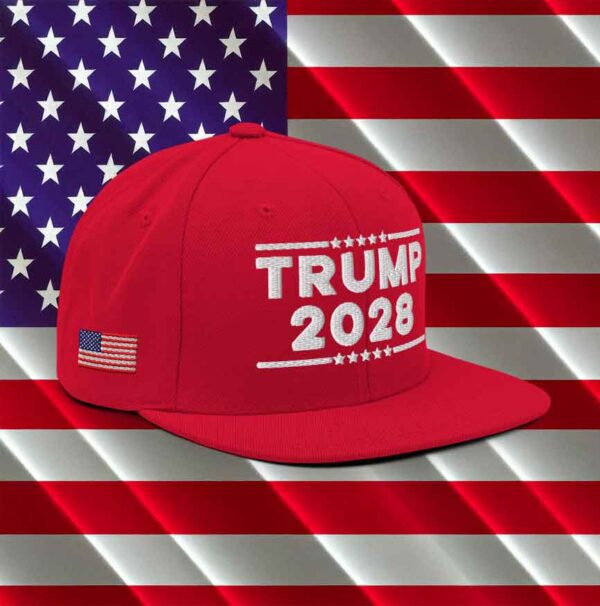 Trump 2028 Snapback Hat - Image 3