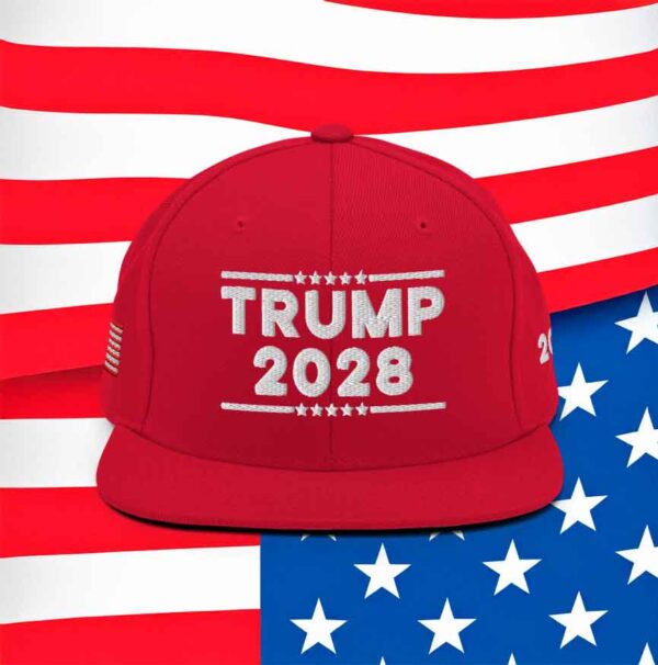 Trump 2028 Snapback Hat - Image 2