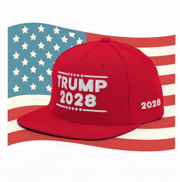 Trump 2028 Snapback Hat - Image 4