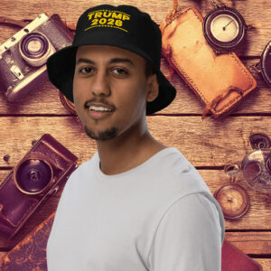 TRUMP 2028 Gold Bucket Hat