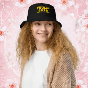 TRUMP 2028 Gold Bucket Hat