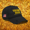TRUMP 2028 Gold Distressed Dad Hat