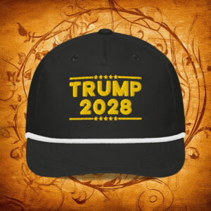 TRUMP 2028 Gold Golf Rope Cap
