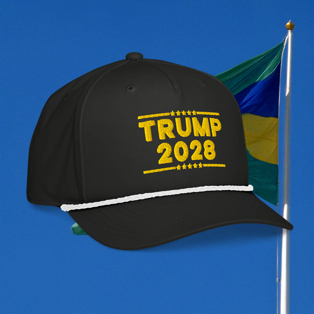 TRUMP 2028 Gold Rope Cap