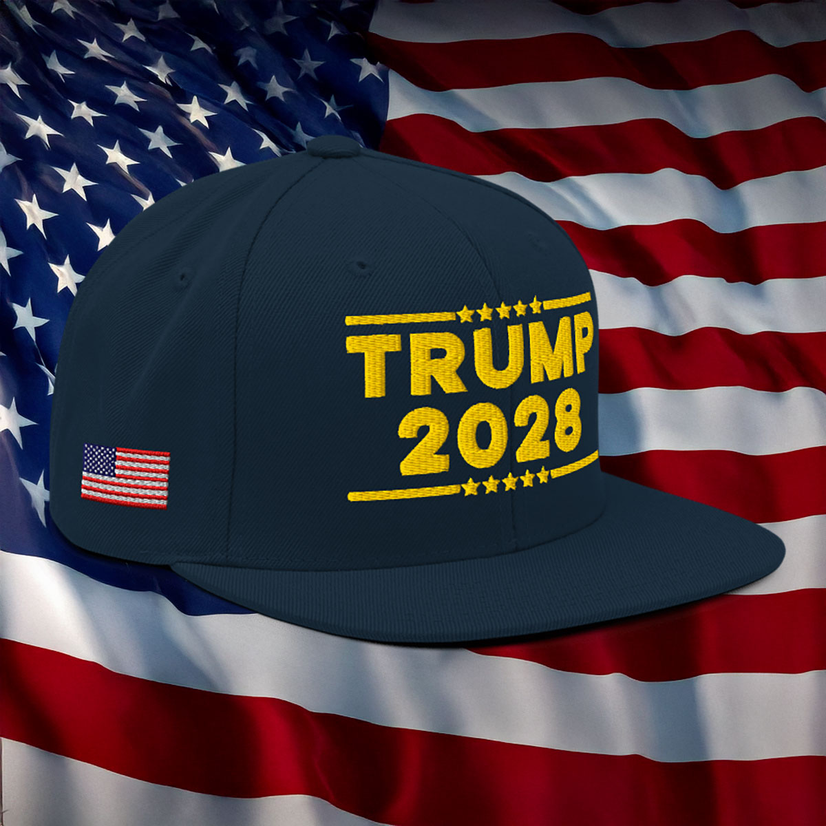 TRUMP 2028 Gold Snapback