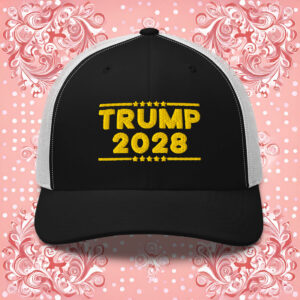 TRUMP 2028 Gold Trucker Hat