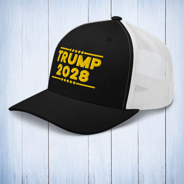 TRUMP 2028 Gold Trucker Hat