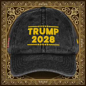 TRUMP 2028 Gold Vintage Cap