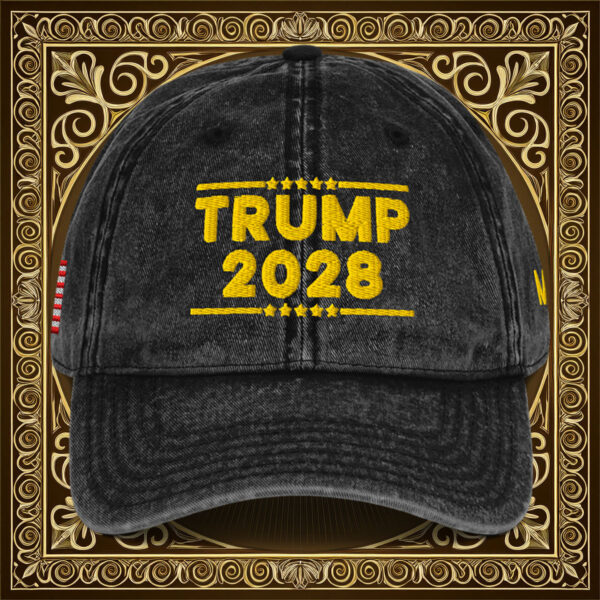 TRUMP 2028 Gold Vintage Cap