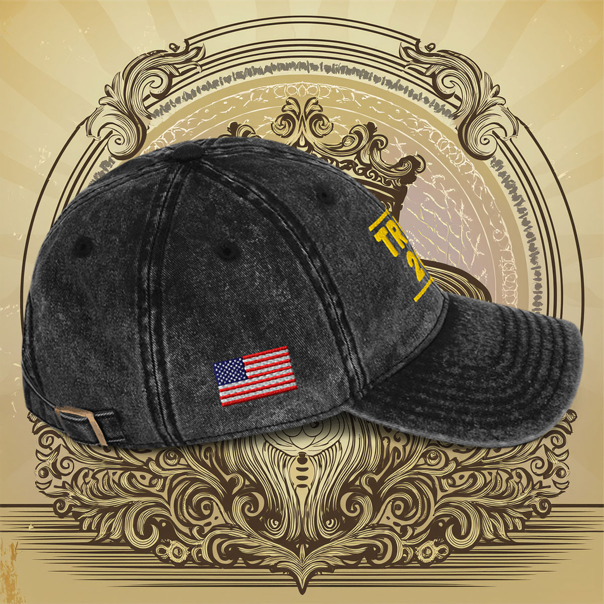 TRUMP 2028 Gold Vintage Cap