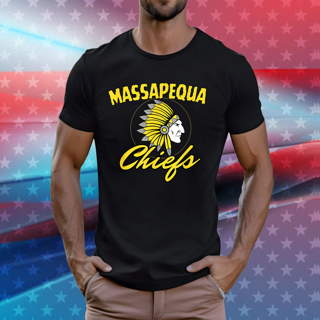 Trump With Massapequa Chiefs Shirt